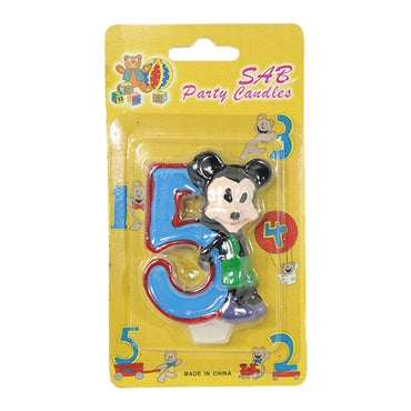 Birthday- Mickey Numbers Candle - Karout Online -Karout Online Shopping In lebanon - Karout Express Delivery