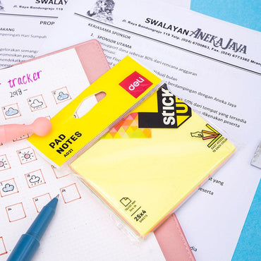 Deli EA02102 Sticky Notes 76×101 mm 100 sheets 4 colors - Karout Online -Karout Online Shopping In lebanon - Karout Express Delivery