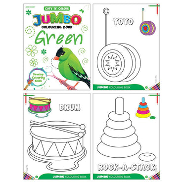 Mind To Mind Copy & Colour Jumbo Colouring Book - Green - Karout Online -Karout Online Shopping In lebanon - Karout Express Delivery