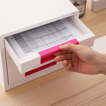 Deli EZ01043 File Cabinet 5 Drawers Pink - Karout Online -Karout Online Shopping In lebanon - Karout Express Delivery