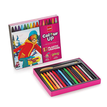 Cello Color Up Plastic Crayons Pack Of 15 Crayon - Karout Online -Karout Online Shopping In lebanon - Karout Express Delivery