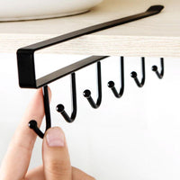 Iron 6 Hooks Storage Shelf / KC22-104 - Karout Online -Karout Online Shopping In lebanon - Karout Express Delivery