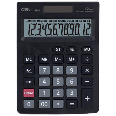 Deli E1519A Calculator 12 Digits - Karout Online -Karout Online Shopping In lebanon - Karout Express Delivery