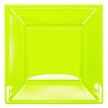 Squared Plastic Plate (12 Pcs) / C-733 / 2013 - Karout Online -Karout Online Shopping In lebanon - Karout Express Delivery