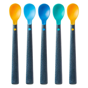 Tommee Tippee Pack of Softee Weaning Spoons 4m+ - 5 Pcs / 471963 - Karout Online -Karout Online Shopping In lebanon - Karout Express Delivery