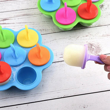 7 Cavity Silicone Mini Ice Popsicle Mold / 22FK069 - Karout Online -Karout Online Shopping In lebanon - Karout Express Delivery