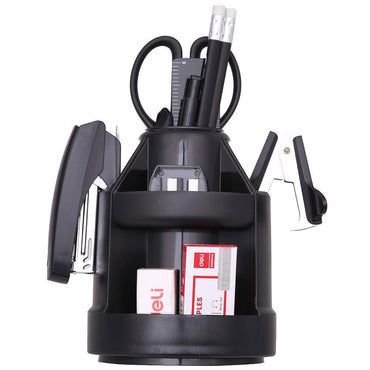 Deli E38250A  Rotary Desk Organizer 5 Compartments - Karout Online -Karout Online Shopping In lebanon - Karout Express Delivery