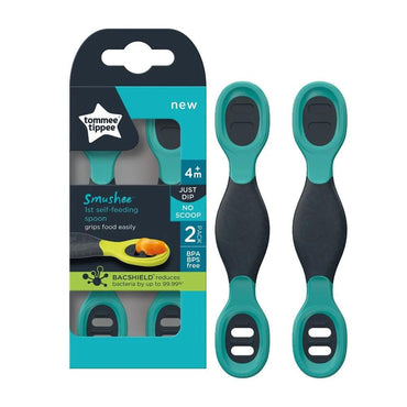 Tommee Tippee Smushee Spoons 4m+ (2Pcs) / 471864 - Karout Online -Karout Online Shopping In lebanon - Karout Express Delivery