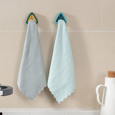 Towel Holder Self Adhesive 1 pc Triangle / 22FK065 - Karout Online -Karout Online Shopping In lebanon - Karout Express Delivery
