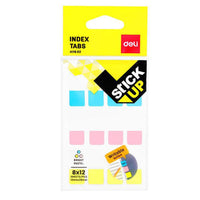 DELI EA11602 Index Tabs 12 x 28 MM - 3 colors - Karout Online -Karout Online Shopping In lebanon - Karout Express Delivery