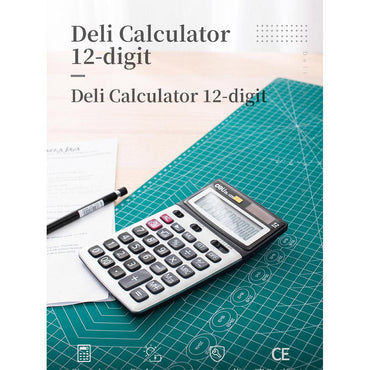 Deli E1239 Calculator 12 Digits - Karout Online -Karout Online Shopping In lebanon - Karout Express Delivery