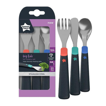 Tommee Tippee Big Kids First Cutlery Set 12m+ / 471871 - Karout Online -Karout Online Shopping In lebanon - Karout Express Delivery