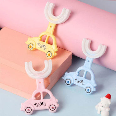Children U shaped Toothbrush with Car shape Handle / 22Fk039 - Karout Online -Karout Online Shopping In lebanon - Karout Express Delivery