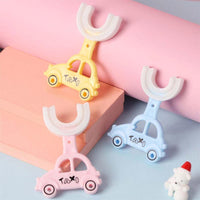 Children U shaped Toothbrush with Car shape Handle / 22Fk039 - Karout Online -Karout Online Shopping In lebanon - Karout Express Delivery