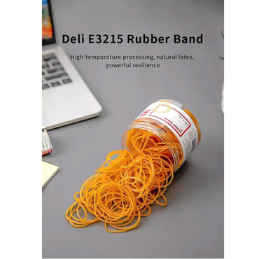 Deli 3215 Yellow Elastic Rubber Band 320 pcs - Karout Online -Karout Online Shopping In lebanon - Karout Express Delivery