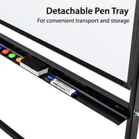 Deli 7882 Double Sided White Board with Stand and Roller 90 x 120cm - Karout Online -Karout Online Shopping In lebanon - Karout Express Delivery