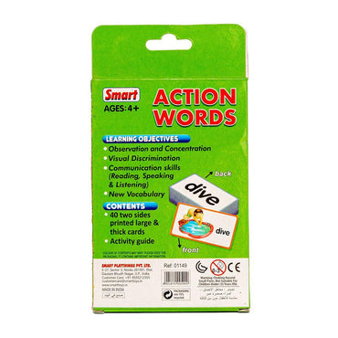 Smart Flash Cards  Action Words - Karout Online -Karout Online Shopping In lebanon - Karout Express Delivery