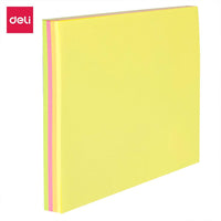 Deli EA02602 Sticky Notes 76×76 mm 100 sheets - 4 colors - Karout Online -Karout Online Shopping In lebanon - Karout Express Delivery
