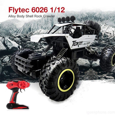 Flytec 6026 1/12 2.4G Alloy Body Shell Rock Crawler RC Car.