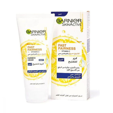 Garnier Fast Fairness Night Cream with Vitamin C Lemon and Yoghurt 50ml - Karout Online -Karout Online Shopping In lebanon - Karout Express Delivery