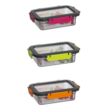 Herevin Airtight Food Container Combine Colors  / 0.6Lt - Karout Online -Karout Online Shopping In lebanon - Karout Express Delivery