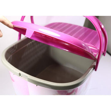 Plastic Picnic Basket With Handle - Karout Online -Karout Online Shopping In lebanon - Karout Express Delivery