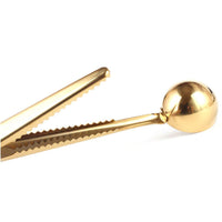 Two in one Stainless Steel Coffee Spoon Sealing Clip - Gold / KC22-63 - Karout Online -Karout Online Shopping In lebanon - Karout Express Delivery
