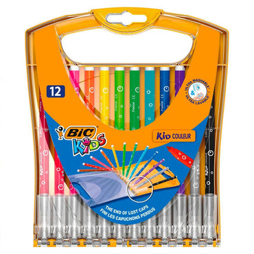 Bic Kids Rainbow Color Pens / 12 pieces - Karout Online -Karout Online Shopping In lebanon - Karout Express Delivery