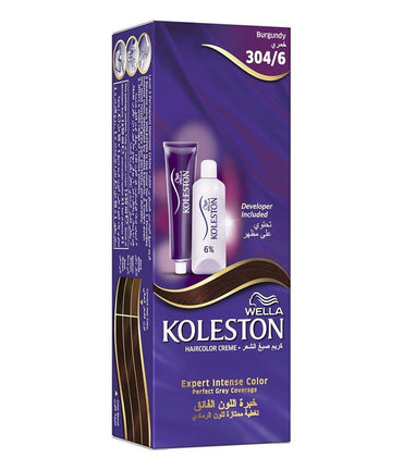 Wella Koleston Color Cream Semi-Kit - Burgundy 304/6 100 ml.