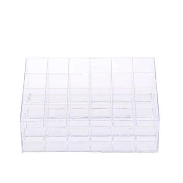 Clear Acrylic 24 Grid Makeup Organizer / 22FK031 - Karout Online -Karout Online Shopping In lebanon - Karout Express Delivery