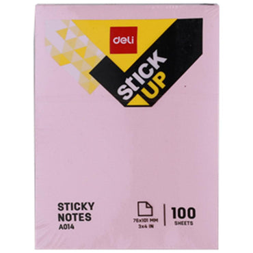 Deli EA01403 Sticky Notes 76×101 mm 100 sheets - Karout Online -Karout Online Shopping In lebanon - Karout Express Delivery