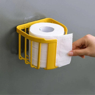 Toilet Paper Holder With Sticky Patch / 22FK044 - Karout Online -Karout Online Shopping In lebanon - Karout Express Delivery
