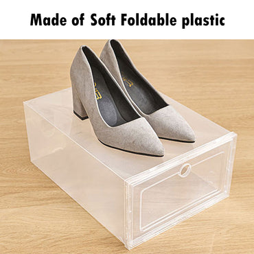 Fold Transparent Soft Plastic Shoes Box - Large / Kc22-126 / 2112345678078