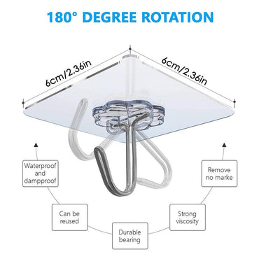 Wall Adhesive Hooks 20pcs / 22FK048 - Karout Online -Karout Online Shopping In lebanon - Karout Express Delivery
