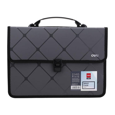 Deli E39634 Cube Brief Case with Handle A4 - Karout Online -Karout Online Shopping In lebanon - Karout Express Delivery