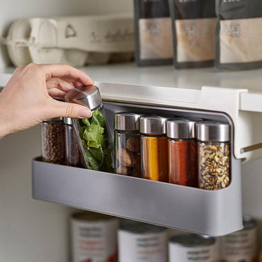 Kitchen Self adhesive Spice Organizer Rack Seasoning Bottle Storage Rack / KC22-60 - Karout Online -Karout Online Shopping In lebanon - Karout Express Delivery