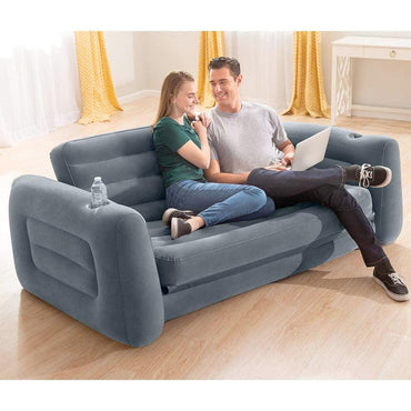 Intex Pull out Sofa 203 X 224 X 66 Cm - Karout Online -Karout Online Shopping In lebanon - Karout Express Delivery