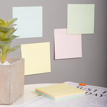 Deli EA01603 Sticky Notes 76×76 mm 100 sheets 4 colors - Karout Online -Karout Online Shopping In lebanon - Karout Express Delivery