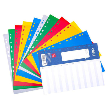 Deli E5724A Dividers 10 Sheets - A4 - Karout Online -Karout Online Shopping In lebanon - Karout Express Delivery