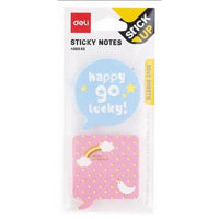 Deli A55302 Strong Adhesive Sticky Notes Fashion Design 30x2 Sheets - Karout Online -Karout Online Shopping In lebanon - Karout Express Delivery