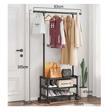 (Net) Single Pole Shoe and Hat Rack 3 Layers Easy To Assemble Coat Rack Shelf Shoe Racks With Shoe Storage Bench Sundry Goods Shelves / 8603 / 850075