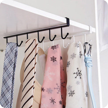 Iron 6 Hooks Storage Shelf / KC22-104 - Karout Online -Karout Online Shopping In lebanon - Karout Express Delivery