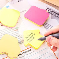 Deli EA03102 Shapes Sticky Notes, 76 x 76mm 80 Sheets - Karout Online -Karout Online Shopping In lebanon - Karout Express Delivery