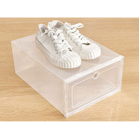 Fold Transparent Soft Plastic Shoes Box- Medium