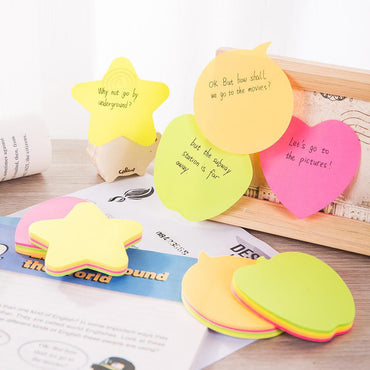 Deli EA03202 Shapes Sticky Notes, 76 x 76mm 80 Sheets - Karout Online -Karout Online Shopping In lebanon - Karout Express Delivery