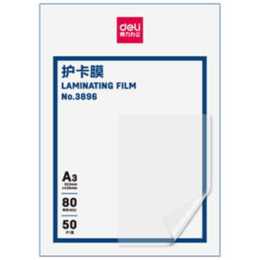 Deli 3896 Laminator Film 50 pcs - Karout Online -Karout Online Shopping In lebanon - Karout Express Delivery