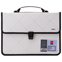 Deli E39634 Cube Brief Case with Handle A4 - Karout Online -Karout Online Shopping In lebanon - Karout Express Delivery