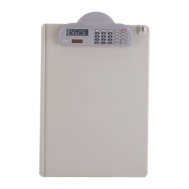 Deli E9259 Clip Board With Calculator A4 GREY - Karout Online -Karout Online Shopping In lebanon - Karout Express Delivery