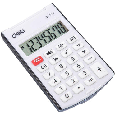 Deli E39217 Calculator Metal - 8 Digits With Cover - Karout Online -Karout Online Shopping In lebanon - Karout Express Delivery