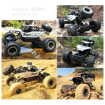 Flytec 6026 1/12 2.4G Alloy Body Shell Rock Crawler RC Car.